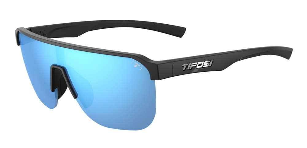 Okulary TIFOSI SANCTUM SL gloss black (1 szkło Smoke Bright Blue Mirror 13% transmisji światła) (NEW 2026) (PREMIERA: 2026-02-25)