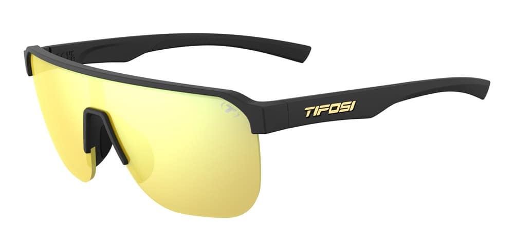 Okulary TIFOSI SANCTUM SL matte black (1 szkło Smoke Yellow Mirror 13% transmisji światła) (NEW 2026) (PREMIERA: 2026-02-25)