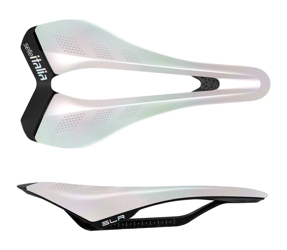 Siodło SELLE ITALIA SLR CARBON SE OPAL WHITE S (id match S3), Edycja Limitowana, 122g (NEW)