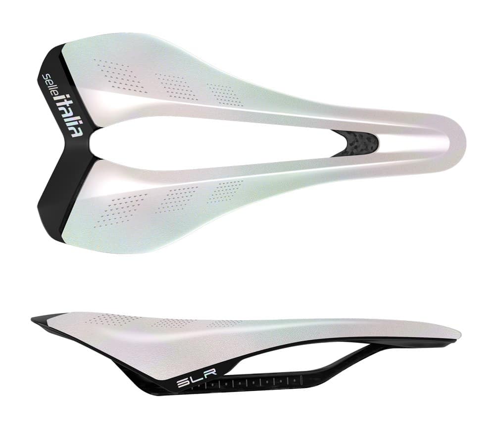 Siodło SELLE ITALIA SLR CARBON SE OPAL WHITE L (id match L3), Edycja Limitowana, 122g (NEW)