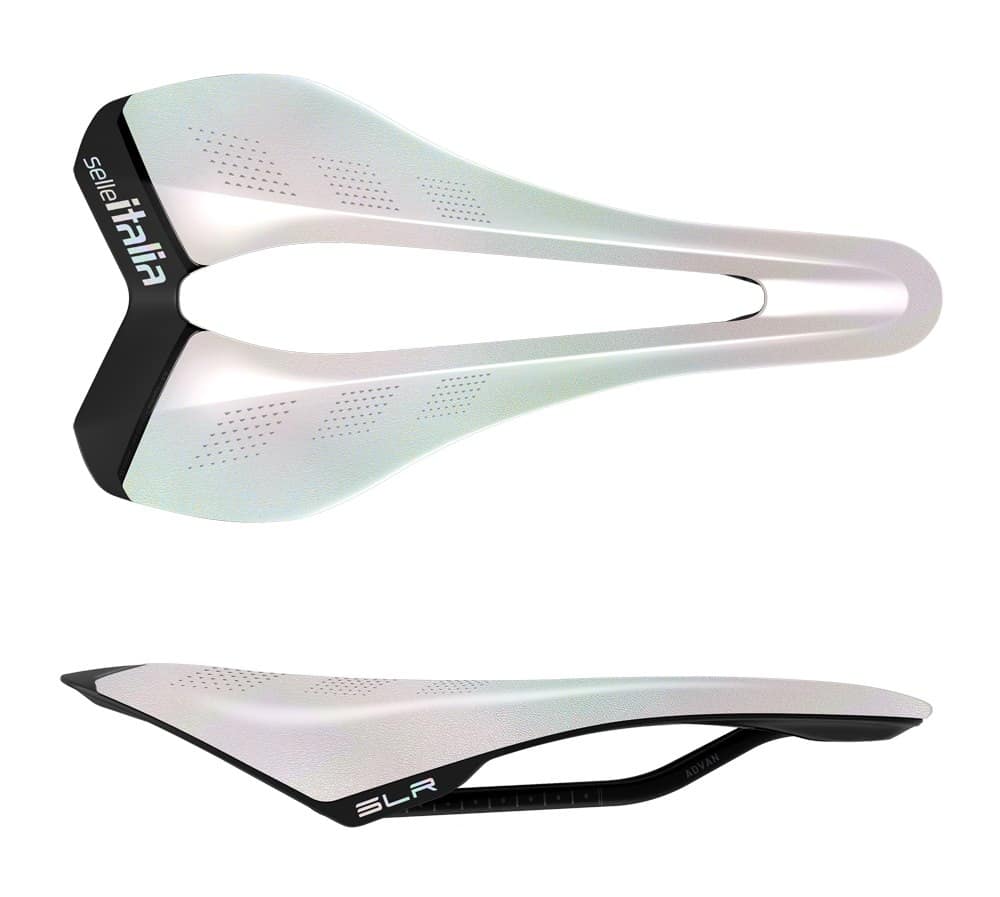 Siodło SELLE ITALIA SLR ADVAN SE OPAL WHITE S (id match S3), Edycja Limitowana, 165g (NEW)