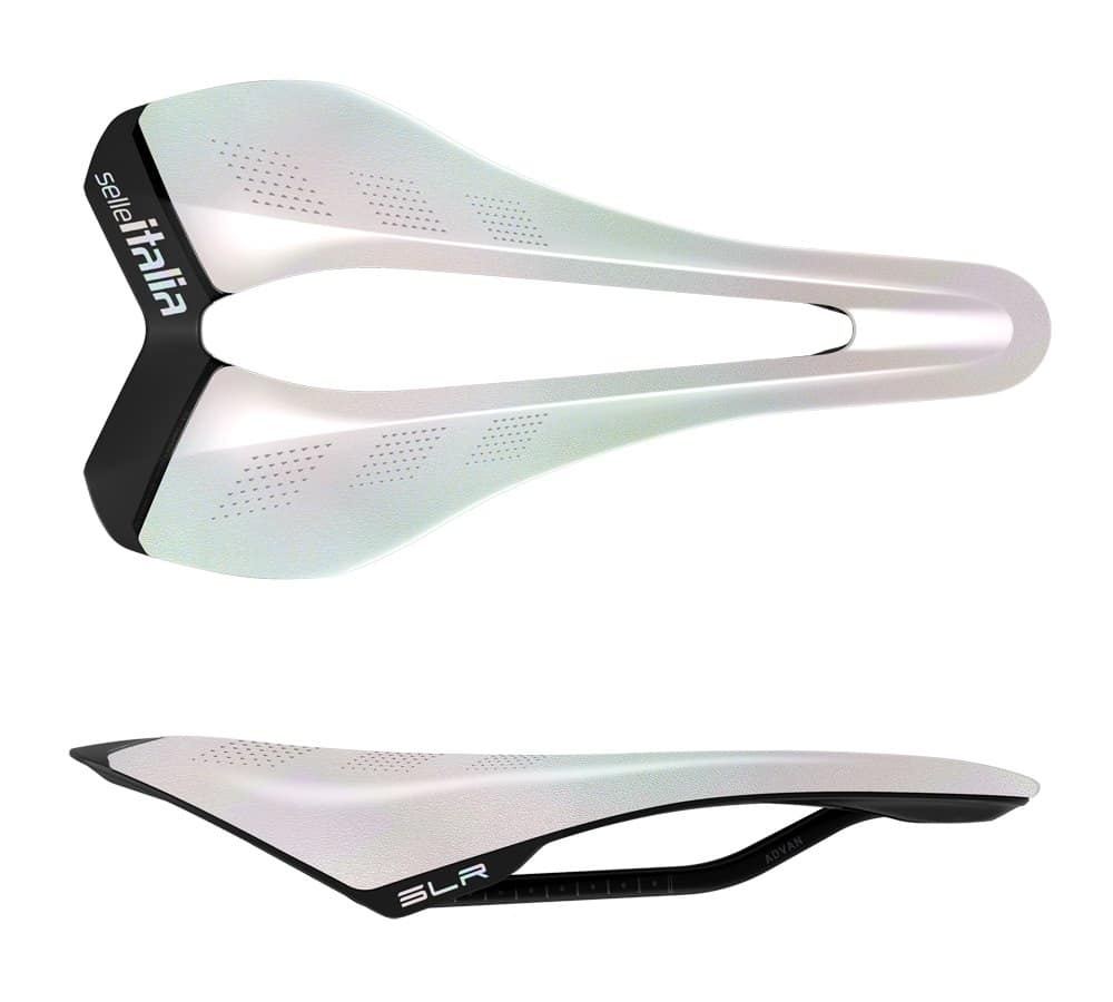 Siodło SELLE ITALIA SLR ADVAN SE OPAL WHITE L (id match L3), Edycja Limitowana, 168g (NEW)