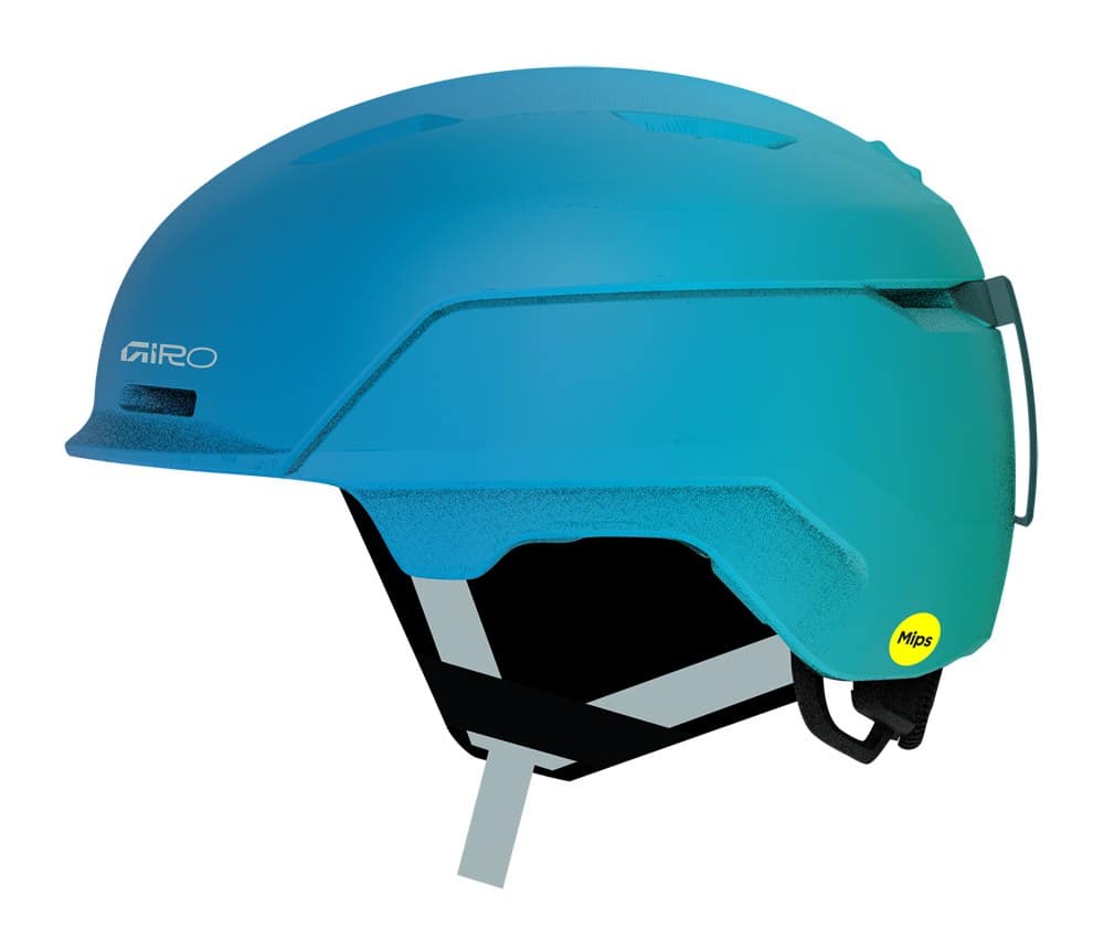 Kask zimowy juniorski GIRO NEO MIPS JR II matte blue jewel / green swrl roz. M (55.5-59 cm) (NEW 2026/2027)