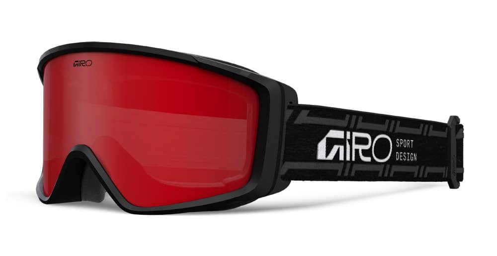 Gogle zimowe GIRO INDEX FLASH 2.0 (Super Large OTG) BLACK STACKED (Szyba lustrzana kolorowa AMBER SCARLET 19-43% S2) (NEW 2026/2027)