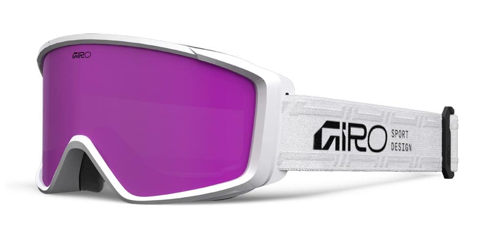 Gogle zimowe GIRO INDEX FLASH 2.0 (Super Large OTG) WHITE STACKED (Szyba lustrzana kolorowa AMBER PINK 19-43% S2) (NEW 2026/2027)