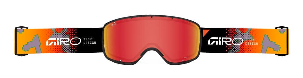Gogle zimowe GIRO INDEX FLASH 2.0 (Super Large OTG) ORANGE PIXEL DRIFT (Szyba lustrzana kolorowa AMBER SCARLET 19-43% S2) (NEW 2026/2027)