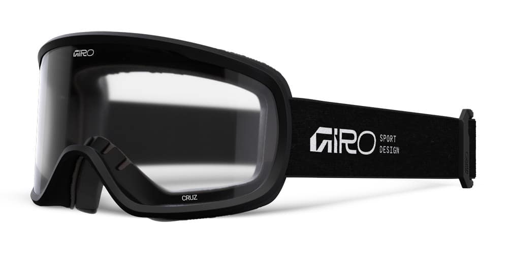 Gogle zimowe GIRO CRUZ BLACK STACKED (OTG) (Cylindryczne) (Szyba lustrzana kolorowa CLEAR 90% S0) (NEW 2026/2027)