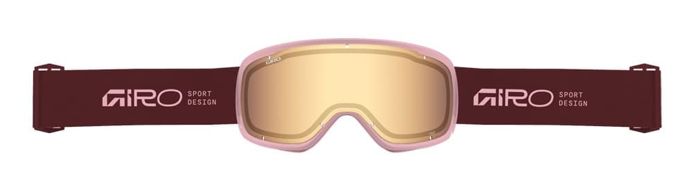 Gogle zimowe GIRO CRUZ DARK MAROON STACKED (OTG) (Cylindryczne) (Szyba lustrzana kolorowa AMBER GOLD 19-43% S2) (NEW 2026/2027)