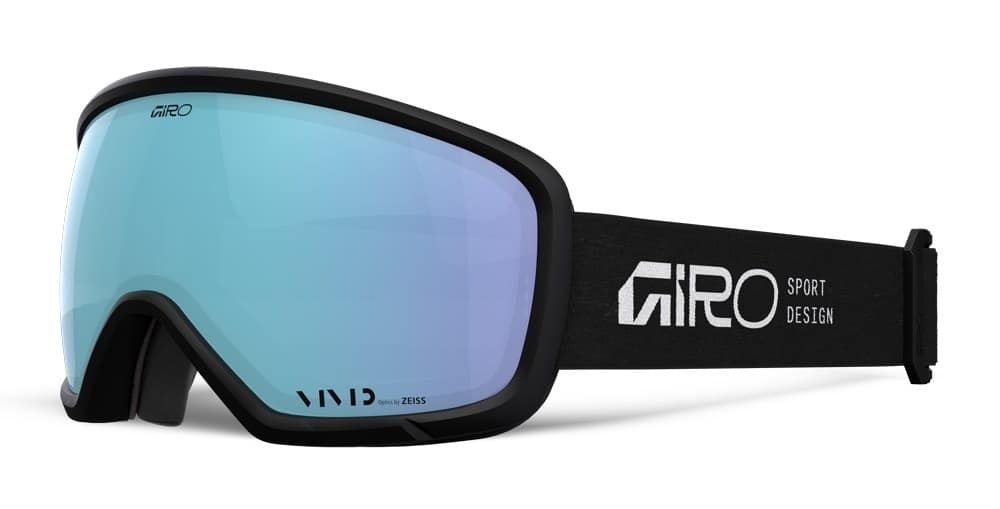 Gogle zimowe GIRO RINGO BLACK STACKED (OTG) (Sferyczne) (Szyba lustrzana kolorowa VIVID-Carl Zeiss ROYAL 19-43% S2) (NEW 2026/2027)