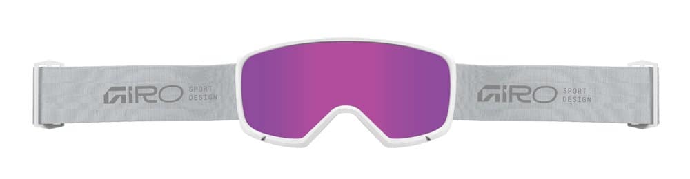 Gogle zimowe GIRO RINGO WHITE/SILVER STACKED (OTG) (Sferyczne) (Szyba lustrzana kolorowa VIVID-Carl Zeiss PINK 19-43% S2) (NEW 2026/2027)
