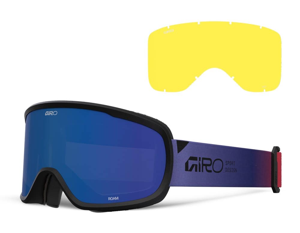 Gogle zimowe GIRO ROAM RED/BLUE FADED (szyba GREY COBALT 9-18% S3 + YELLOW 84% S0) (NEW 2026/2027)