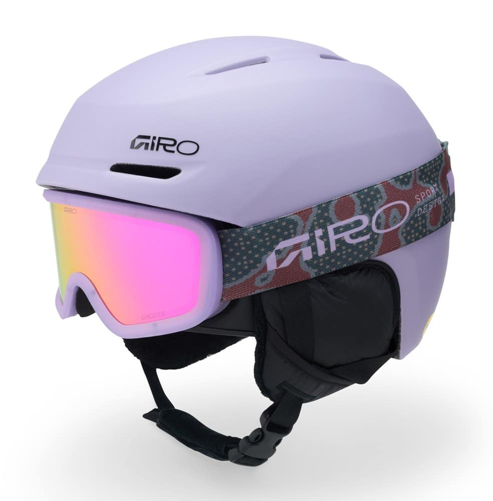 Zestaw Kask zimowy juniorski GIRO SPUR MIPS matte lavender roz. S (52-55.5 cm) + Gogle zimowe juniorskie GIRO BUSTER (NEW 2026/2027)
