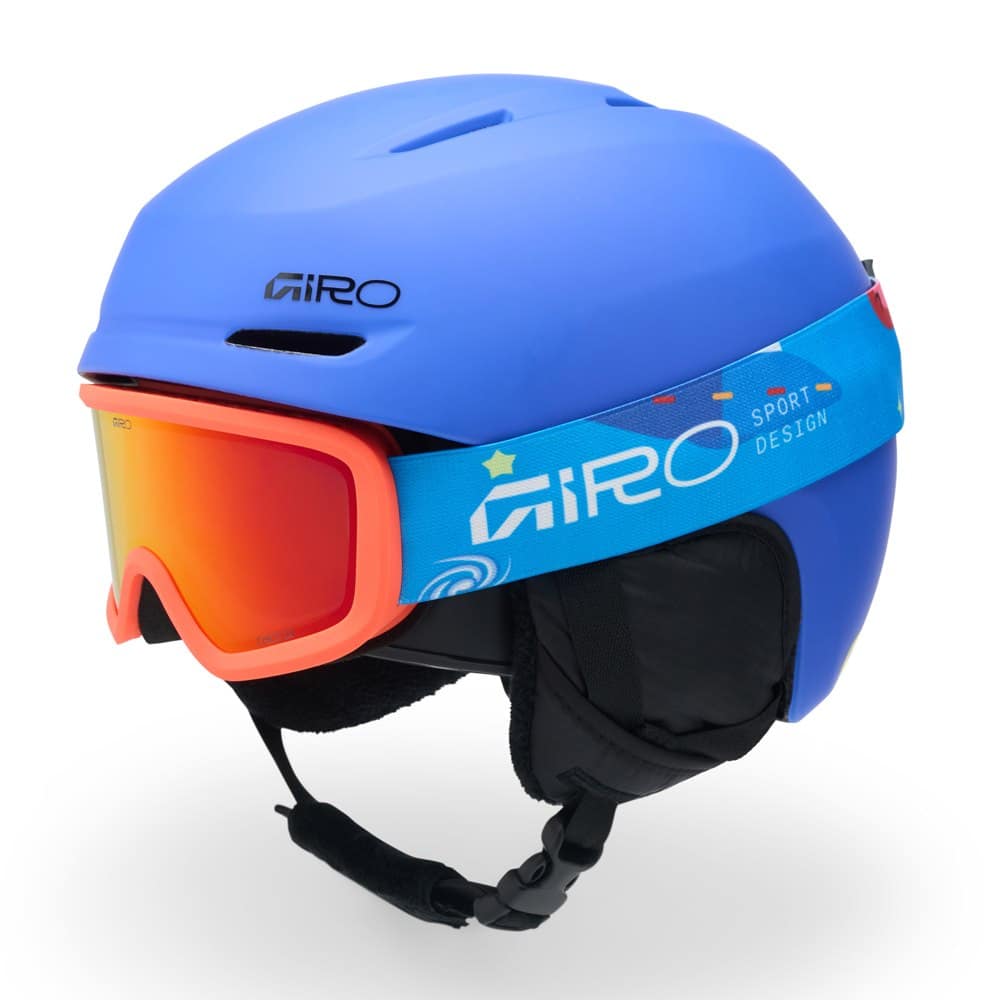 Zestaw Kask zimowy juniorski GIRO SPUR MIPS matte blue jewel roz. S (52-55.5 cm) + Gogle zimowe juniorskie GIRO BUSTER (NEW 2026/2027)