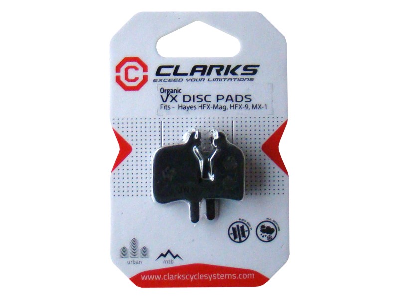 Okładziny hamulcowe CLARKS VX814 Żywiczne, Dla HAYES (HFX1 do HRX9) (NEW)
