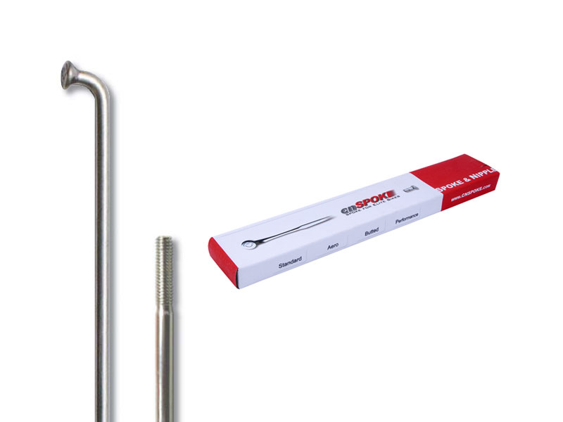 Szprychy CNSPOKE STD14 2.0-2.0-2.0 stal nierdzewna 264mm srebrne + nyple 144szt.