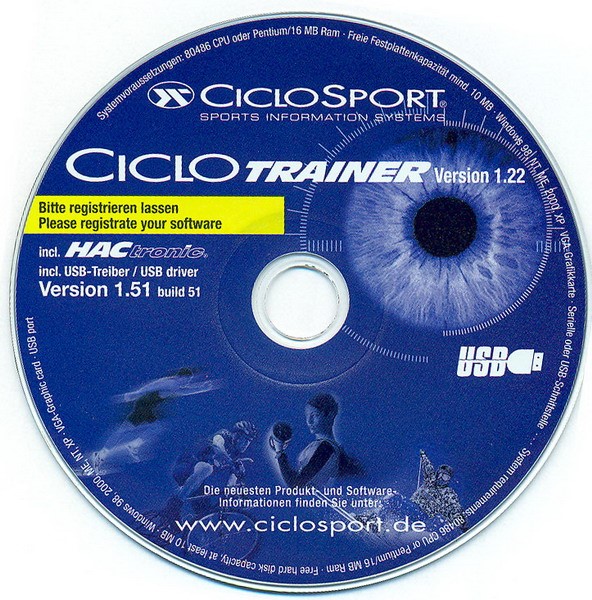 Oprogramowanie CICLOSPORT CICLO TRAINER (WYPRZEDAŻ -60%)