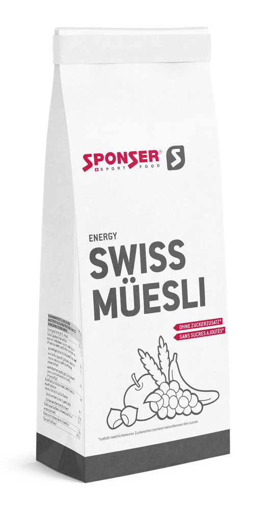 Energetyczne śniadanie SPONSER SWISS  MUESLI bez cukru 1 kg (DWZ).