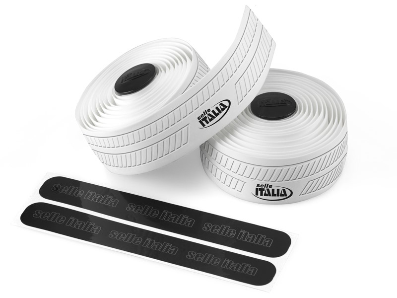 Owijka na kierownicę SELLE ITALIA CONTROLLO, 2,5mm, Pianka PU & EVA-Żel, Biała (WYPRZEDAŻ -50%)