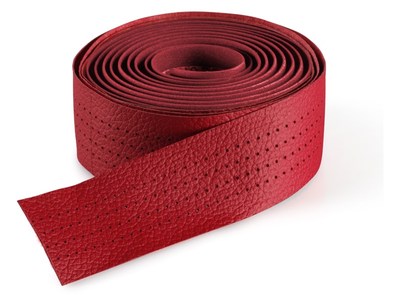 Owijka na kierownicę SELLE ITALIA SMOOTAPE CLASSICA RED, 2,5mm, Żel, Perforowana skóra, Czerwona (NEW)