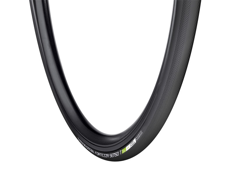 Opona szosowa szytka VREDESTEIN Fortezza Senso T All Weather, 700x25C, Wkładka antyprzebiciowa, TPI290, 285g, Czarna (NEW).