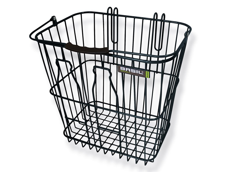 Kosz tylny na bagażnik BASIL BOTTLE BASKET stalowy czarny (NEW)