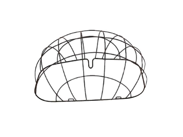 Osłona do kosza dla zwierząt BASIL PASJA SPACE FRAME 45cm, metal, czarna (NEW)