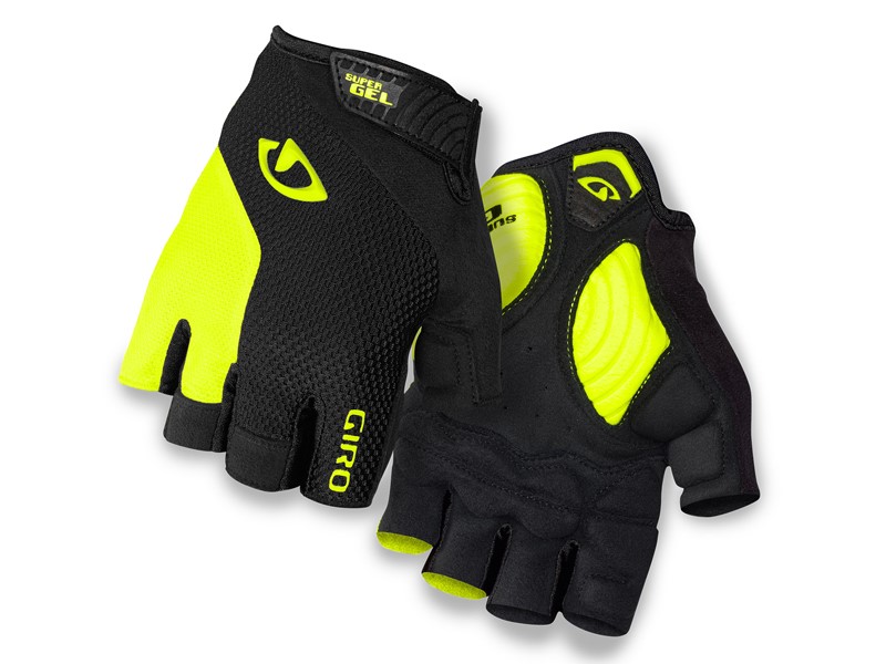 Rękawiczki męskie GIRO STRADEDURE SGEL krótki palec black highlight yellow roz. S (obwód dłoni 178-203 mm / dł. dłoni 175-180 mm) (NEW 2025)