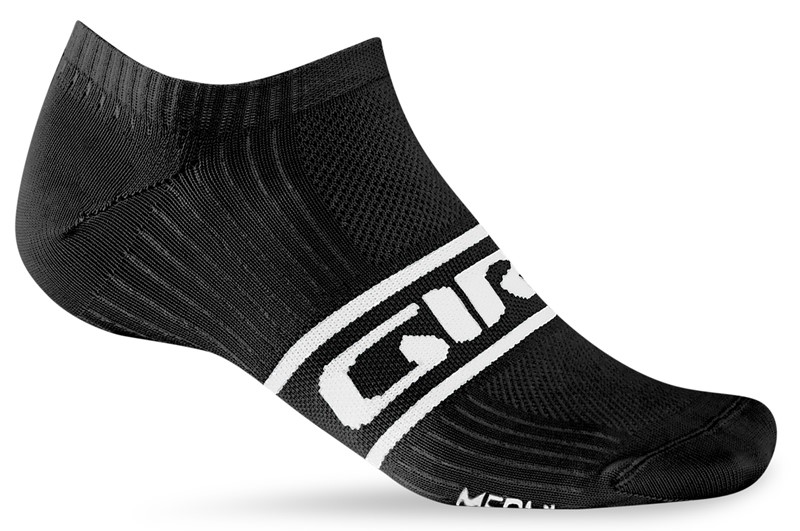 Dviračių kojinės GIRO CLASSIC RACER LOW juodos baltos, dydis M (40-42) (DWZ)
