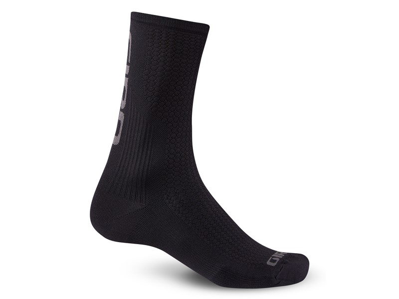 GIRO HRC TEAM kojinės, black dark shadow, dydis XL (46-48)