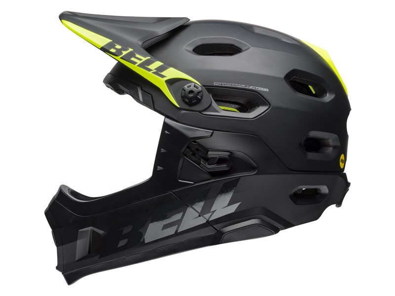 Kask full face BELL SUPER DH SPHERICAL matte gloss black roz. M (55–59 cm) (NEW 2025)