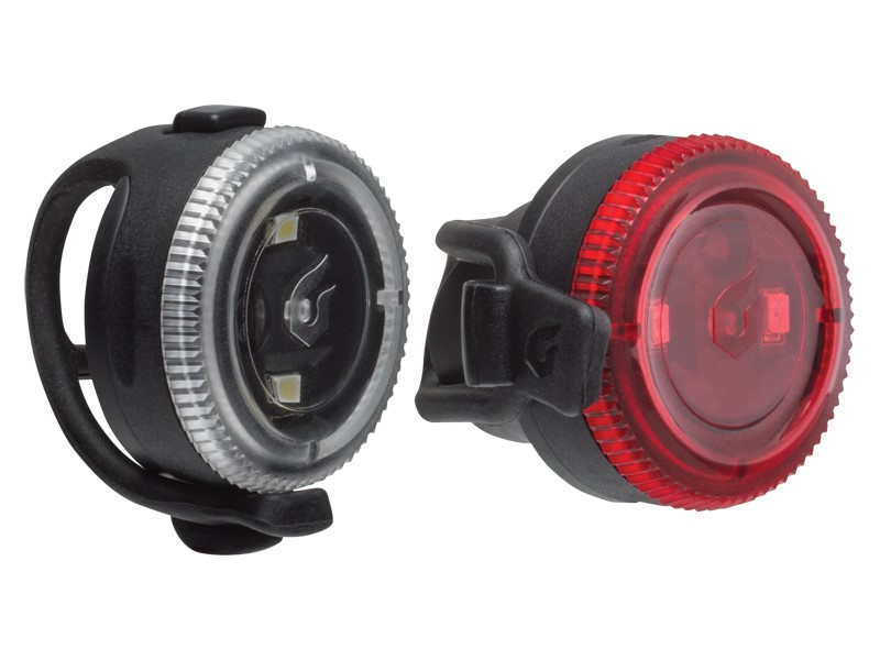 Zestaw lampki BLACKBURN CLICK przód 20 lumenów, CLICK tył 4 lumeny czarne (NEW).