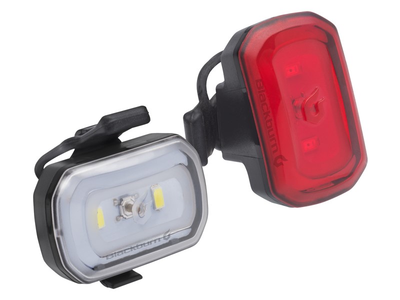 Zestaw lampki BLACKBURN CLICK USB przód 60 lumenów, CLICK USB tył 20 lumenów czarne (NEW).