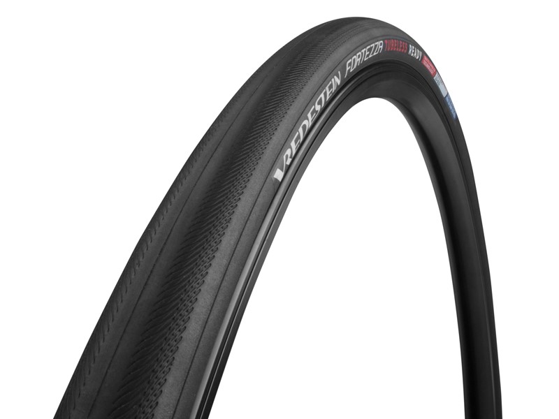 Opona szosowa VREDESTEIN Fortezza, 700x25C (25-622), Zwijana, TPI120, 290g, TLR, Czarna (NEW).