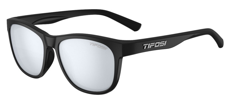 Okulary TIFOSI SWANK satin black (1 szkło Smoke Bright Blue Mirror 13% transmisji światła) (NEW)
