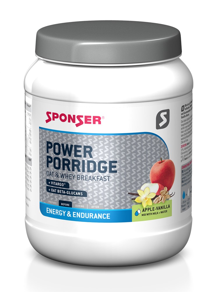 Energetyczne śniadanie SPONSER POWER PORRIDGE jabłkowo-waniliowy puszka 840g (NEW)