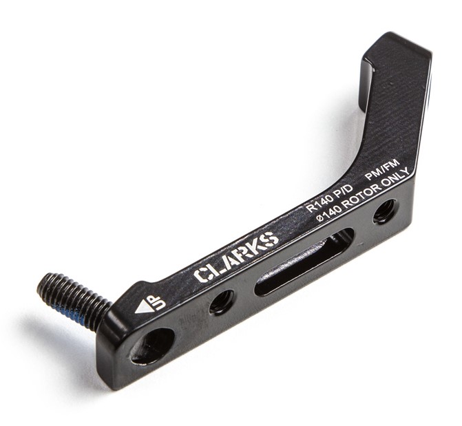 Adapter montażowy hamulca tarczowego CLARKS 140mm, Flat Mount to Post Mount, Przedni (NEW)
