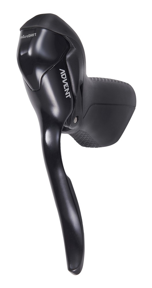 Klamkomanetka MICROSHIFT ADVENT, Lewa, 1.rzędowa, Niekompatybilna z Shimano, Dual Control, Z Dźwignią Hamulca Tylko, Czarna (NEW)