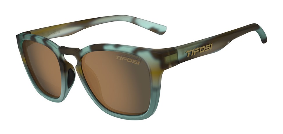 Okulary TIFOSI SMIRK POLARIZED matte blue tortoise (1 szkło Brown POLARYZACJA 14% transmisji światła) (NEW).