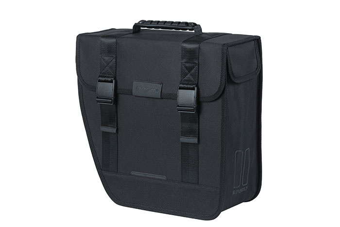 Sakwa pojedyncza BASIL TOUR SINGLE PANNIER BAG LEFT 14L,  Hook On System, wodoodporna left black (WYPRZEDAŻ -50%)