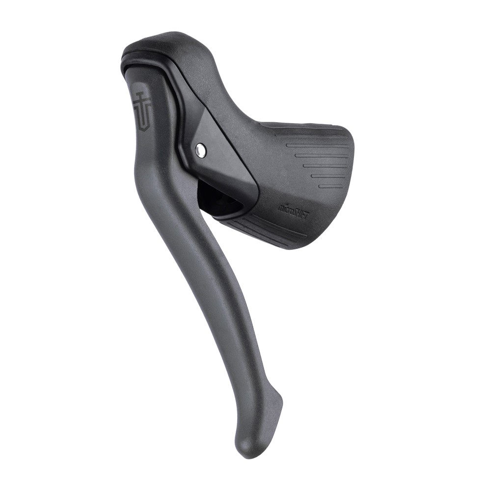 Klamkomanetka MICROSHIFT SWORD, Lewa 1.rzędowa, Z Dźwignią Hamulca Tylko, Niekompatybilna z Shimano, Szara (NEW)