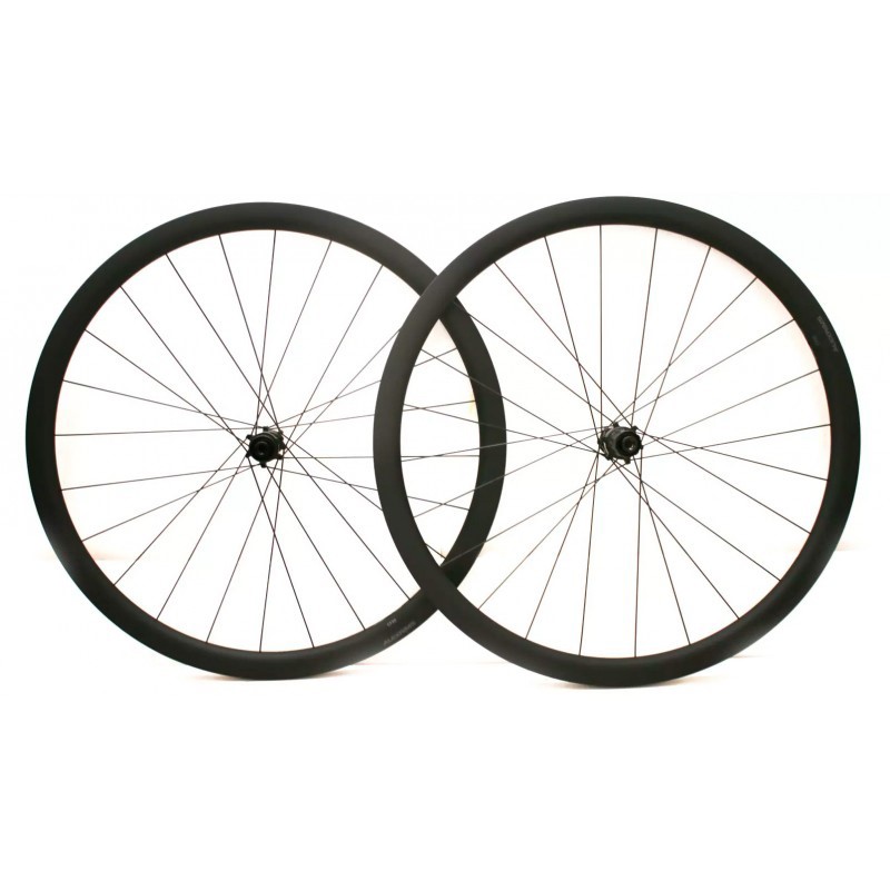 Koła szosowe ALEXRIMS ALXCF35D, H. tarczowy centerlock, Sztywna oś 12X100/12X142, Stożek 35mm, 700C 622-19, TRS, Karbon, Waga 1650g