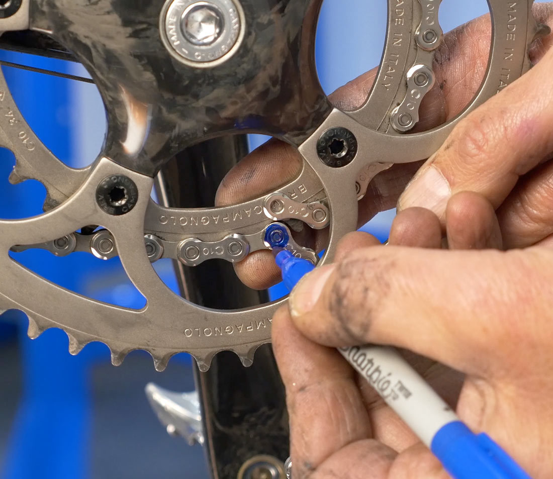 Mark rivet to be cut