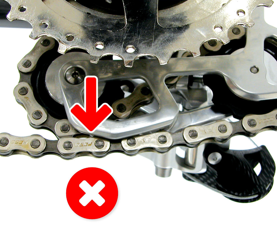 Chain should not contact itself