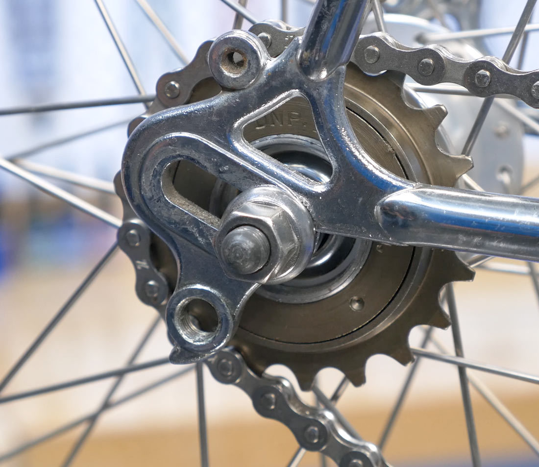 Secure axle-nuts for forward facing dropouts