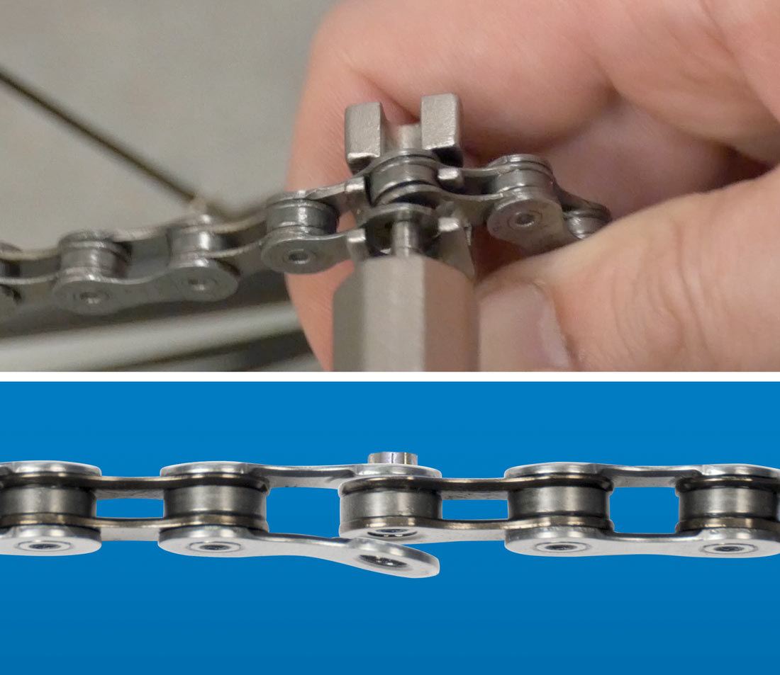 Break chain at damaged link