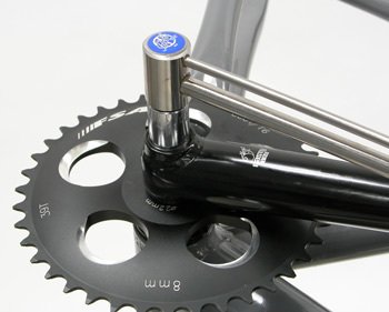 Pull spindle into crank
