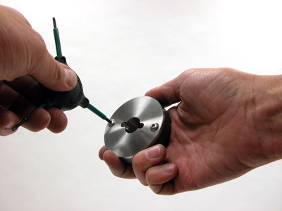 Installing shims and cutter holder screws
