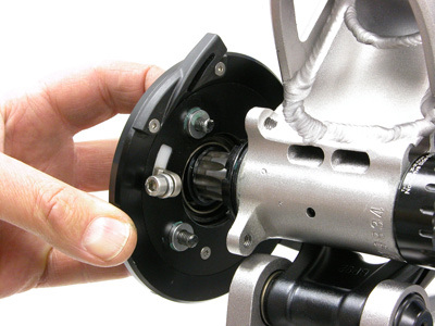 use a dab of grease between spacer and collar plate to help hold spacers while installing