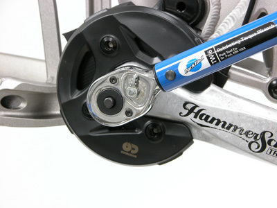 Cranks made secure with torque wrench