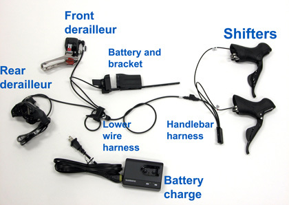 Figure 1. The Shimano Di2 shifting system